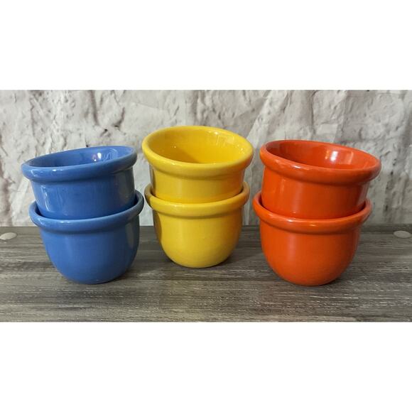 Set of 6 Ceramic Dessert, Salsa, Condiment Bowls Excellent - Picture 3 of 6